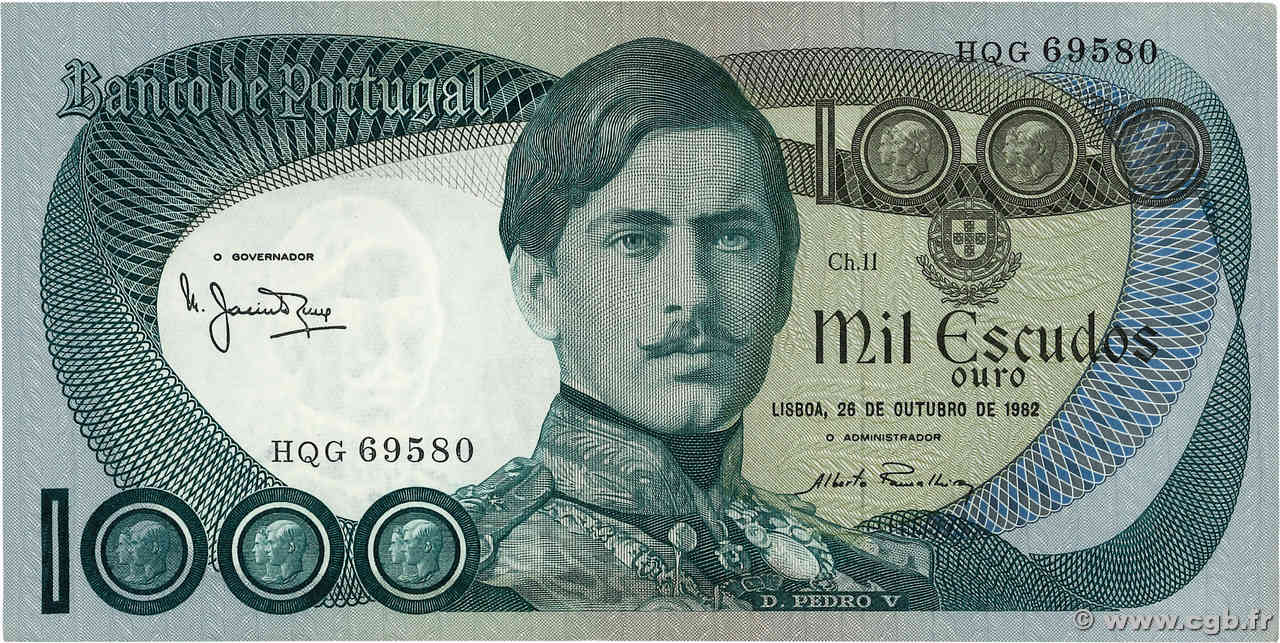 1000 Escudos PORTUGAL  1982 P.175e SUP+