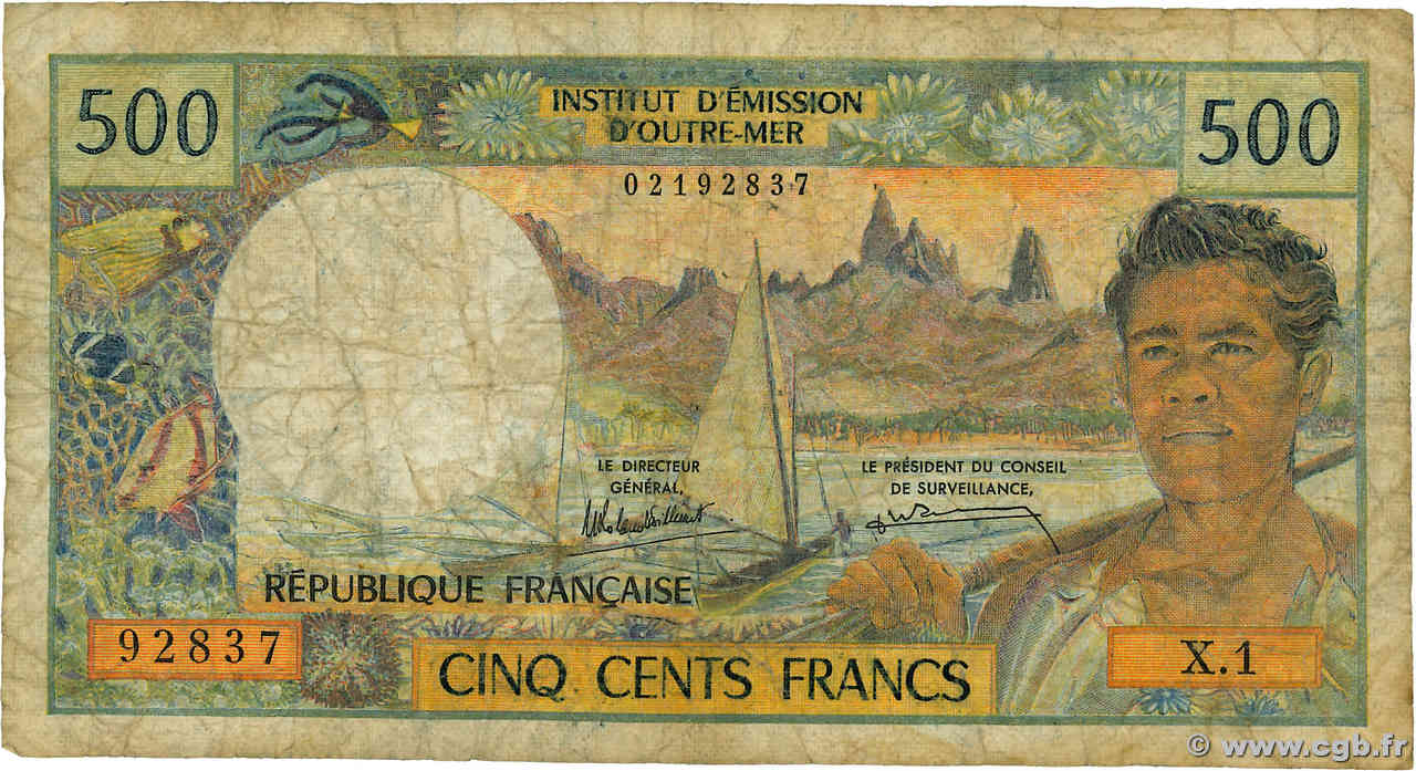 500 Francs NOUVELLE CALÉDONIE  1990 P.60e B