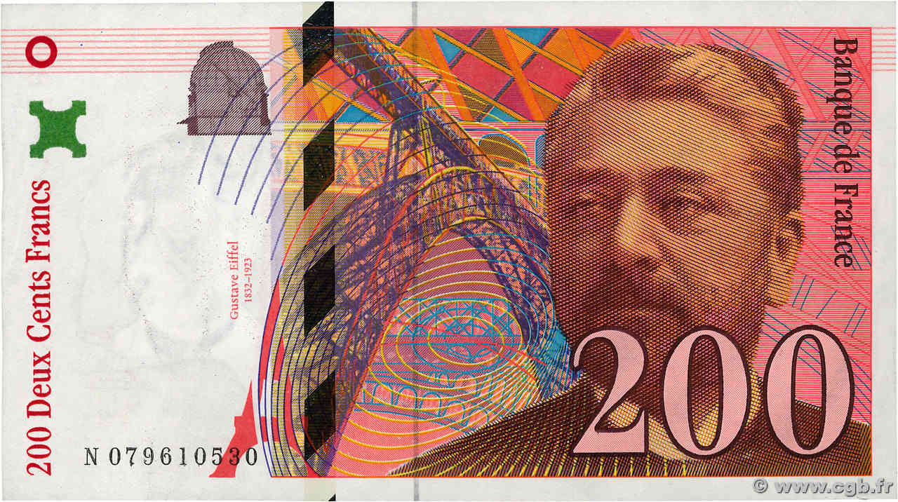 200 Francs EIFFEL FRANCE  1999 F.75.05 SPL