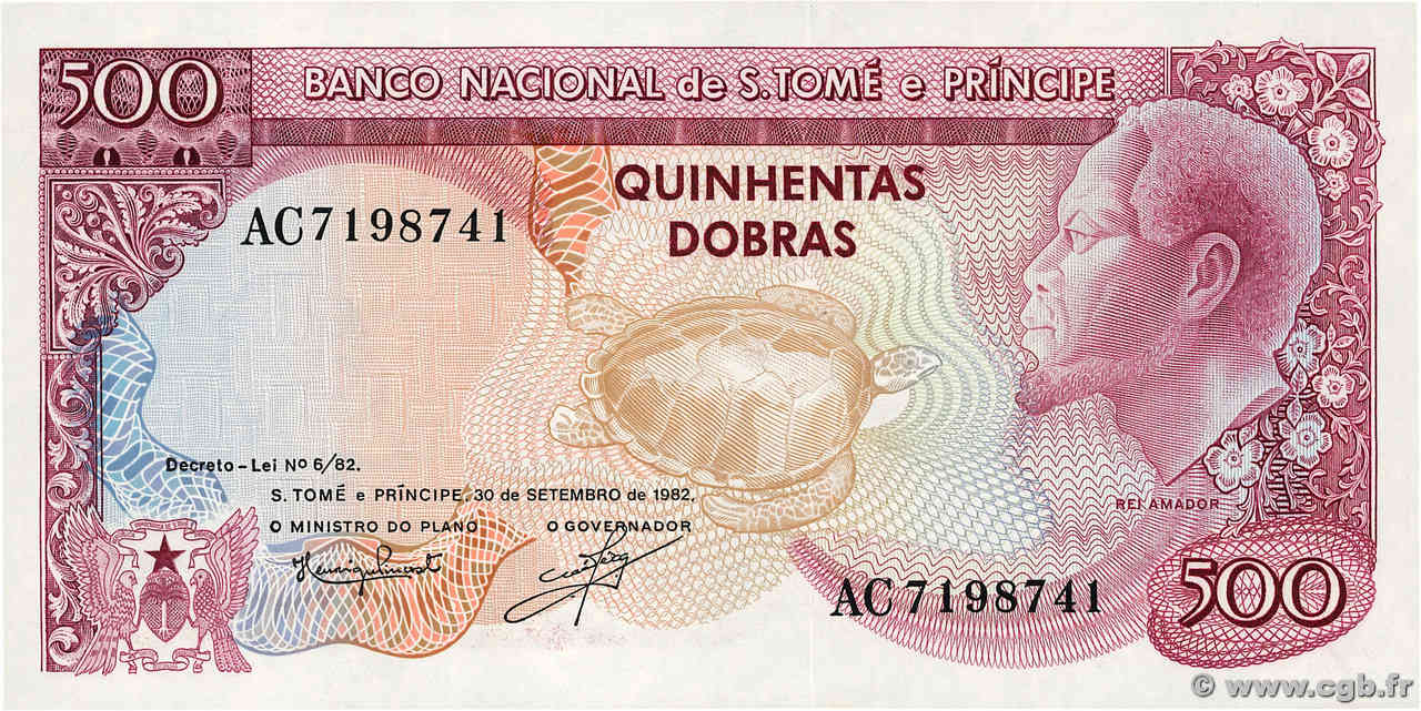 500 Dobras SAINT THOMAS et PRINCE  1982 P.058 NEUF