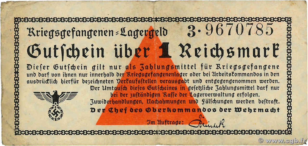 1 Reichsmark ALLEMAGNE  1939 R.518 TB+