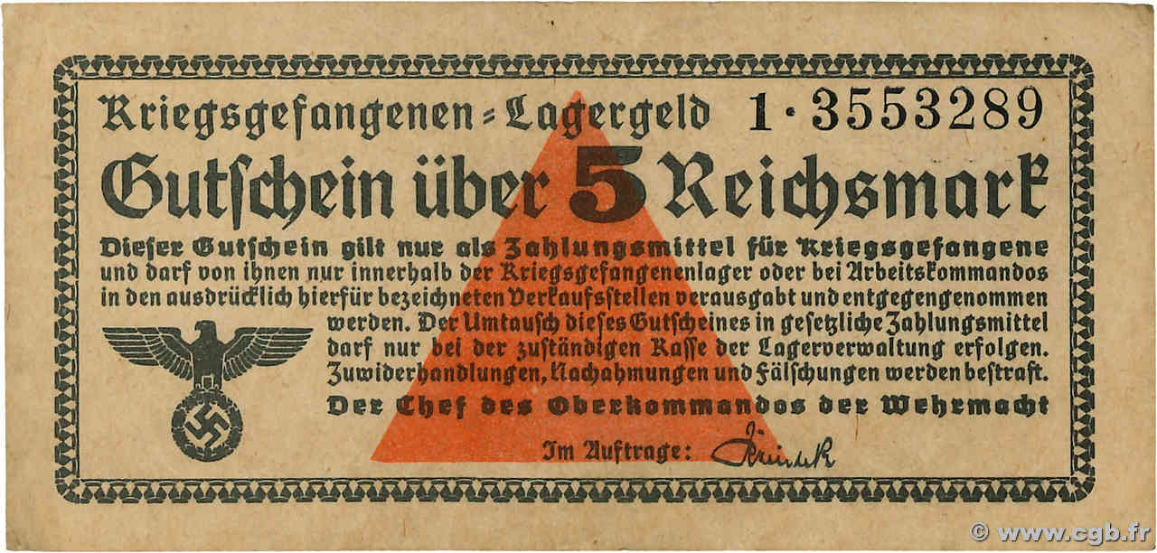 5 Reichsmark ALLEMAGNE  1939 R.520 TTB