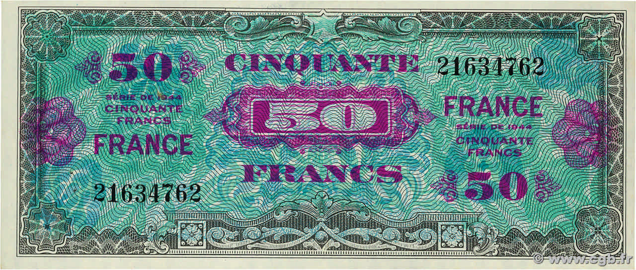 50 Francs FRANCE FRANCE  1945 VF.24.01 SUP