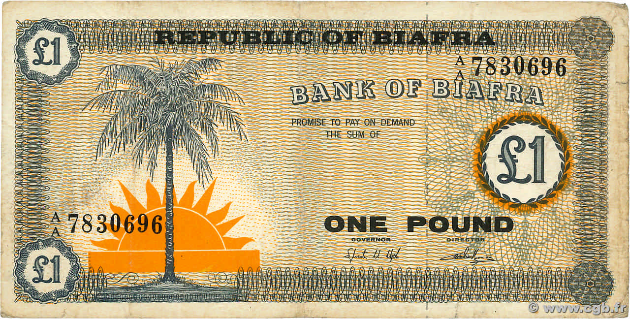 1 Pound BIAFRA  1967 P.02 pr.TB