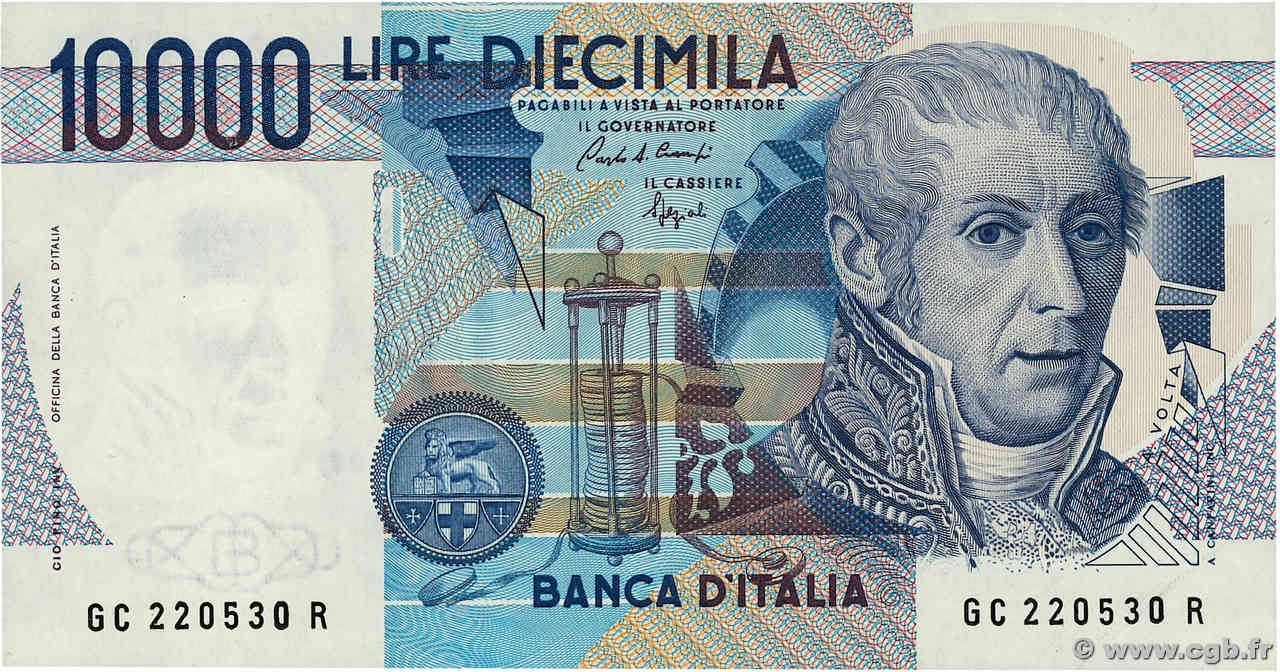 10000 Lire ITALIE  1984 P.112b SUP