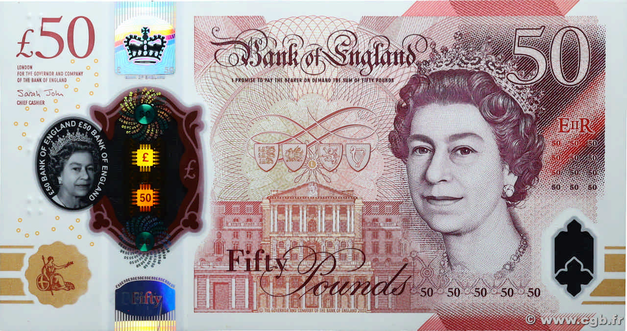 50 Pounds ANGLETERRE  2020 P.397 NEUF