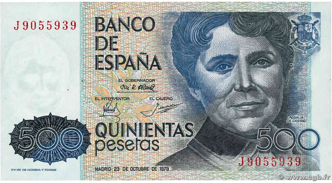 500 Pesetas ESPAGNE  1979 P.157 SUP