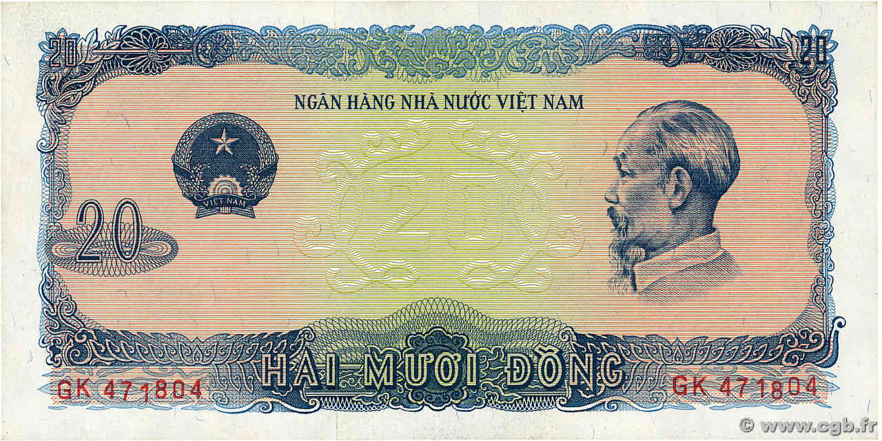 20 Dong VIET NAM   1976 P.083a SPL