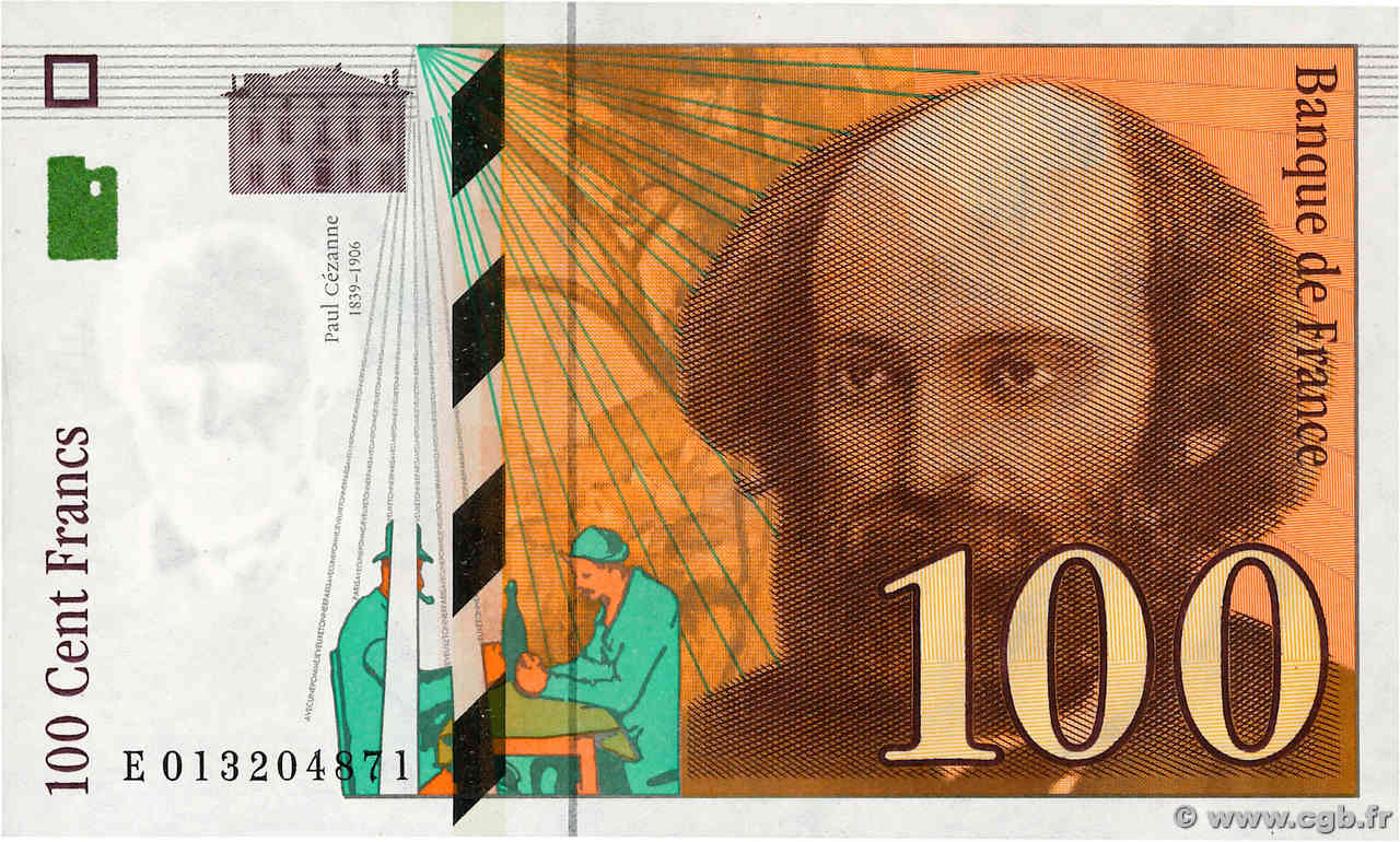 100 Francs CÉZANNE FRANCE  1997 F.74.01 NEUF