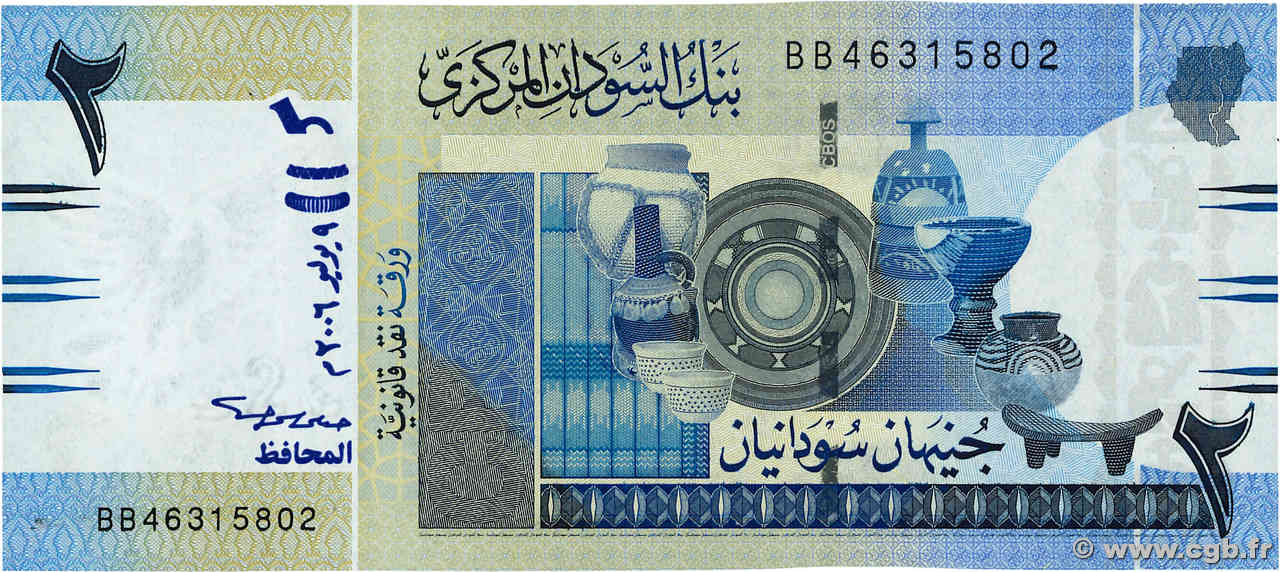 2 Pounds SUDAN  2006 P.65 UNC-