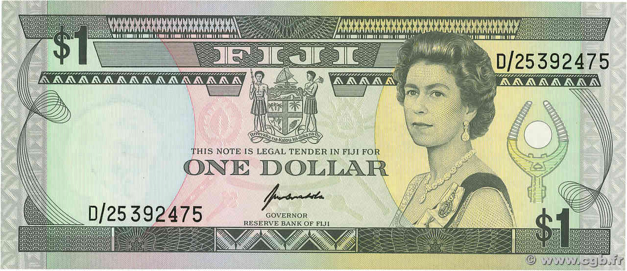 1 Dollar FIDJI  1993 P.089 SUP