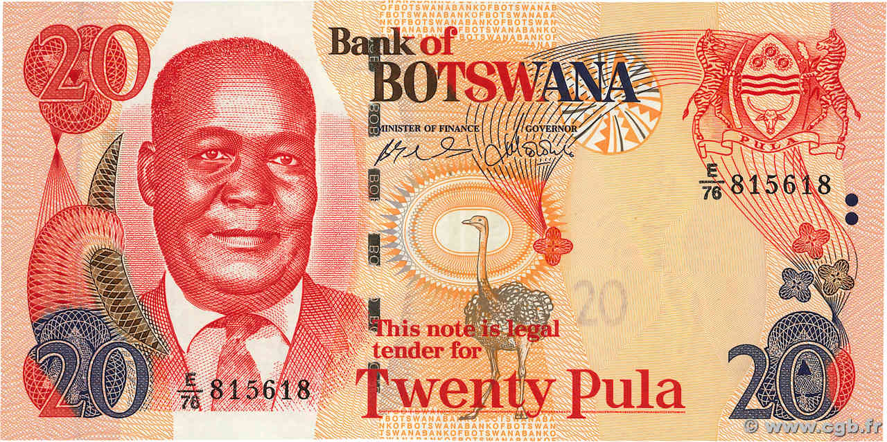 20 Pula BOTSWANA  2006 P.27 NEUF