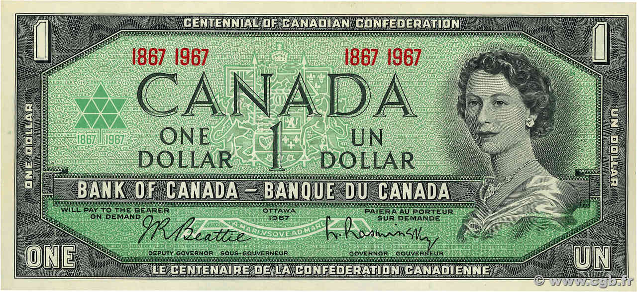 1 Dollar CANADA  1967 P.084 SPL