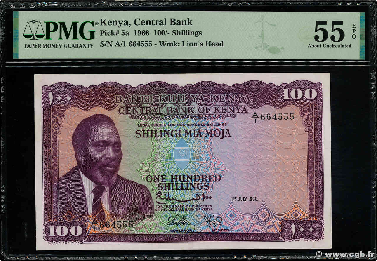 100 Shillings KENIA  1966 P.05a SC