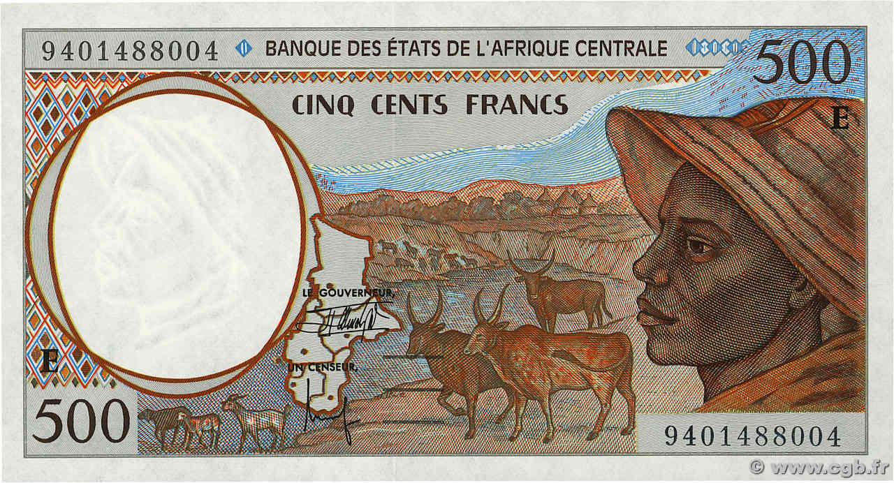 500 Francs type 1993E CAMEROUN  1994 A.165Eb NEUF
