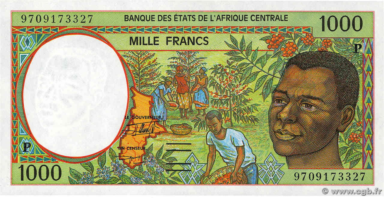 1000 Francs type 1993P TCHAD  1997 A.291Pd NEUF