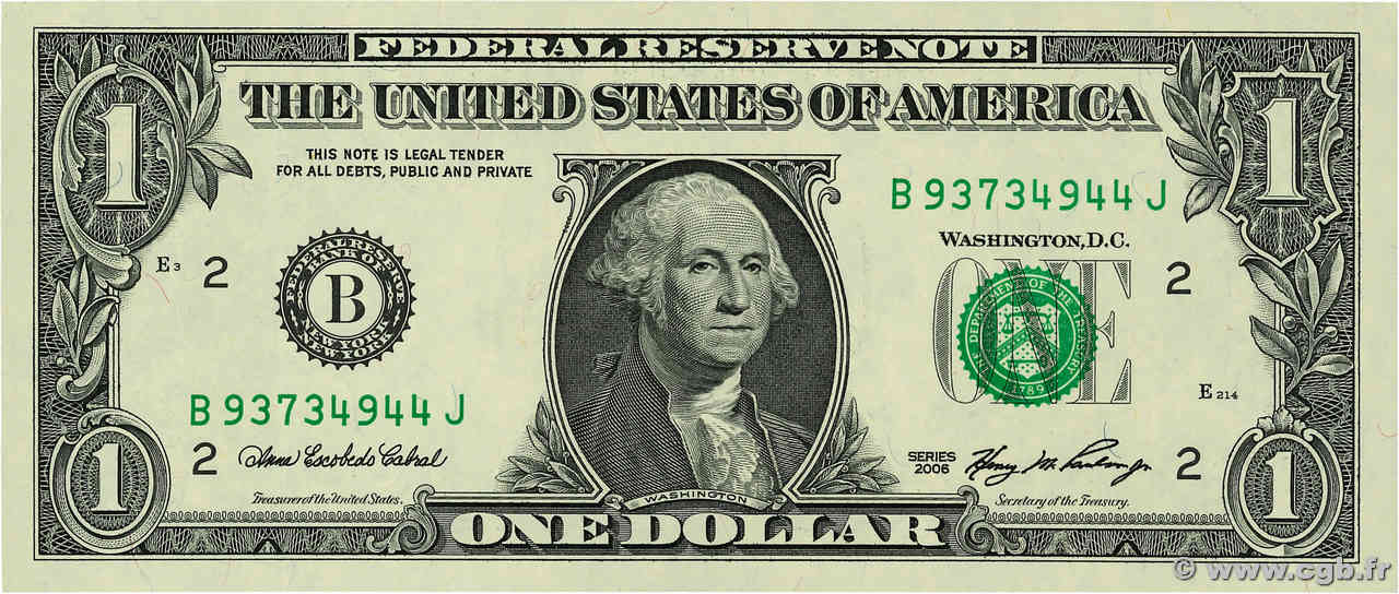 1 Dollar ÉTATS-UNIS D AMÉRIQUE New York 2006 P.523 NEUF
