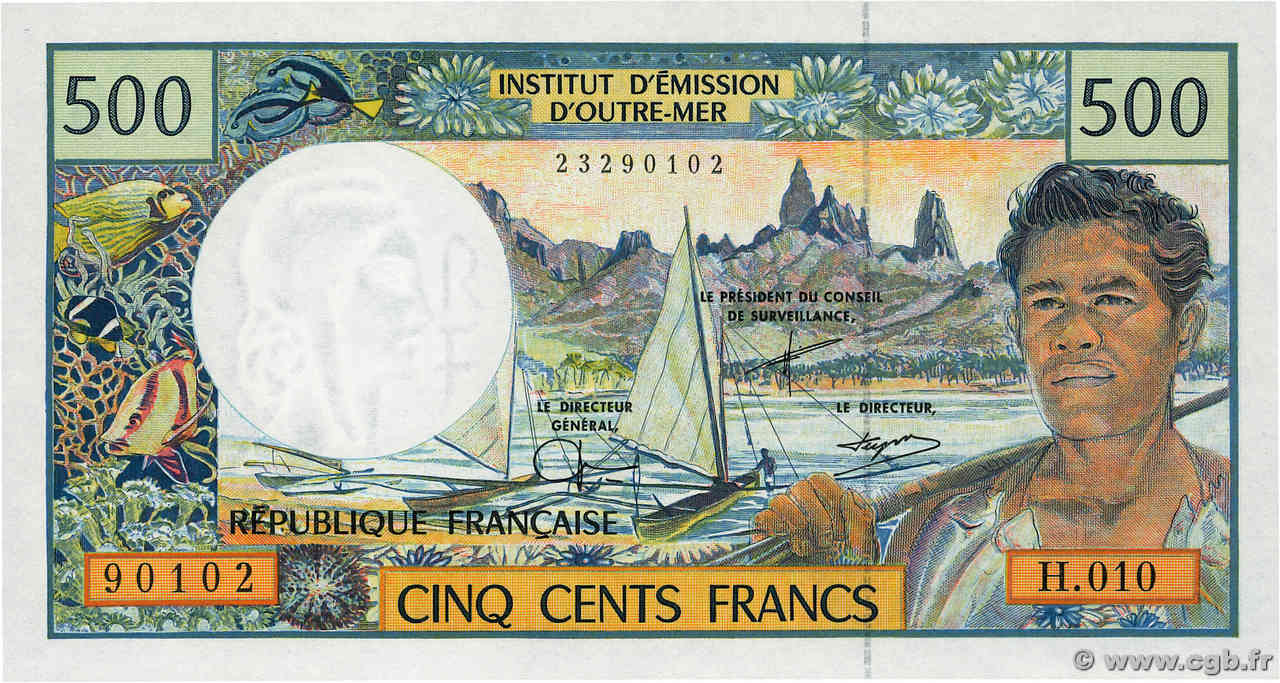 500 Francs POLYNÉSIE, TERRITOIRES D OUTRE MER  1992 P.01d NEUF