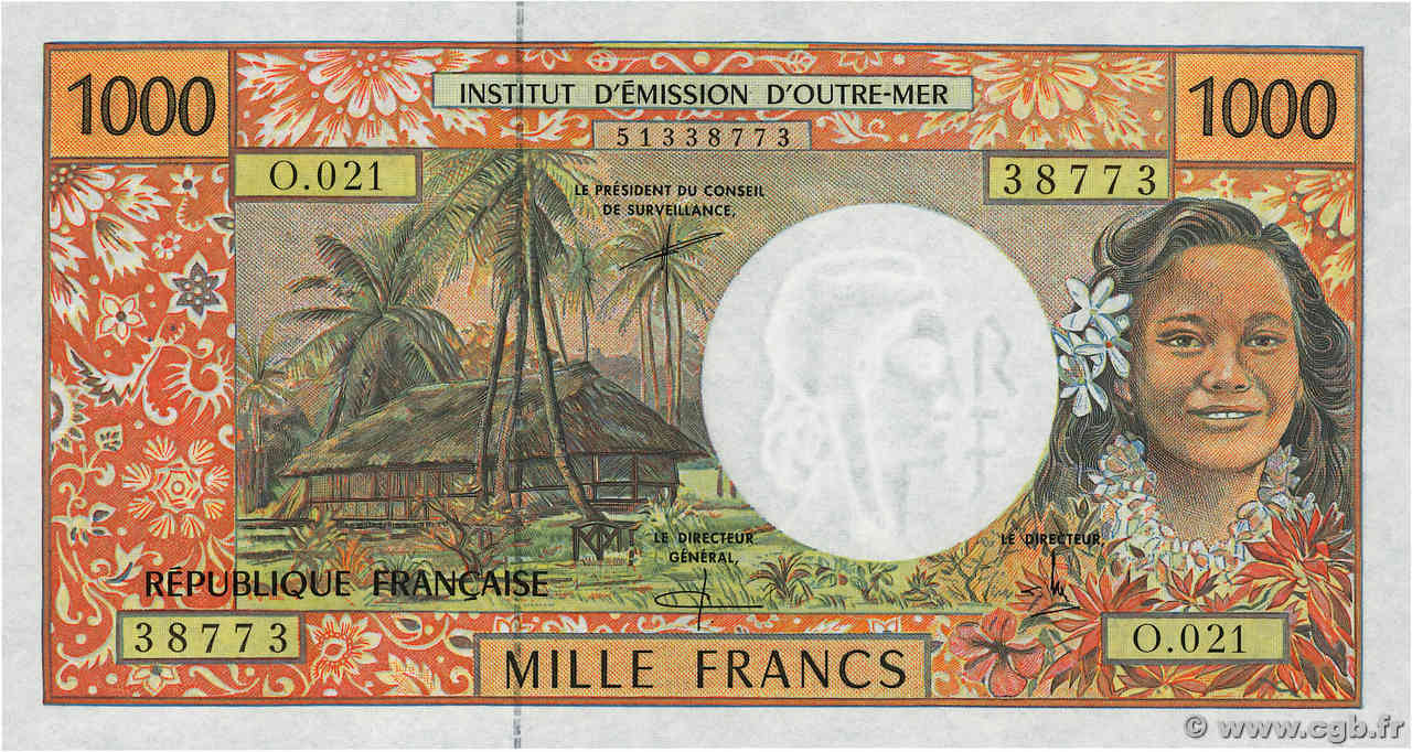 1000 Francs POLYNÉSIE, TERRITOIRES D OUTRE MER  2000 P.02e NEUF