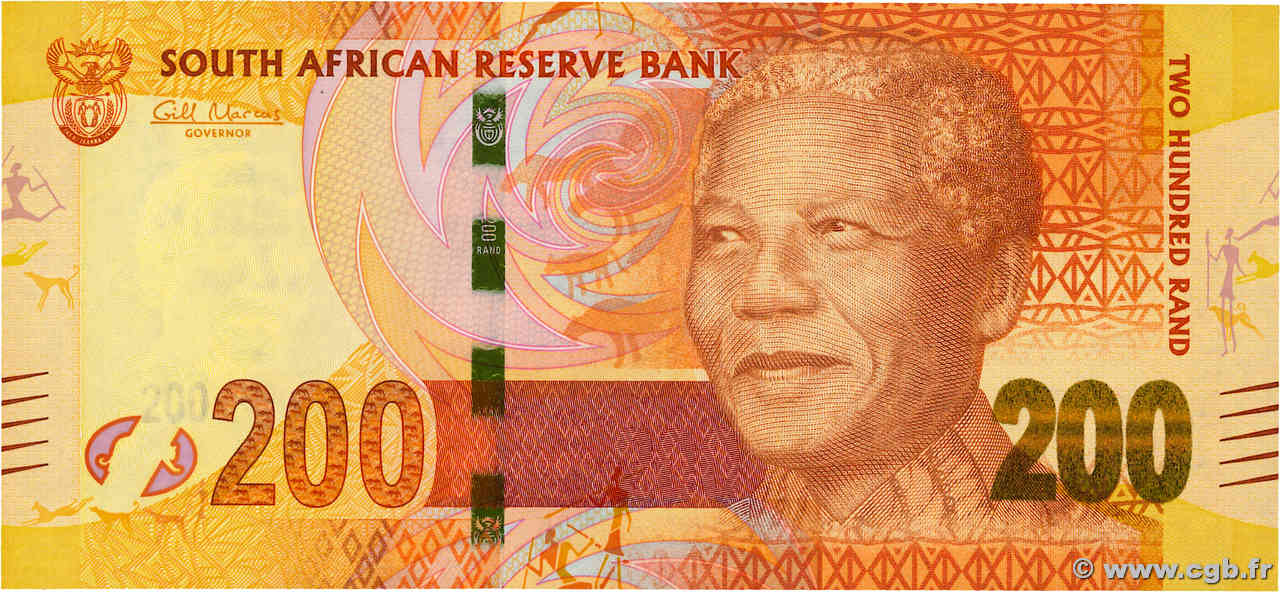 200 Rand SOUTH AFRICA  2012 P.137 UNC