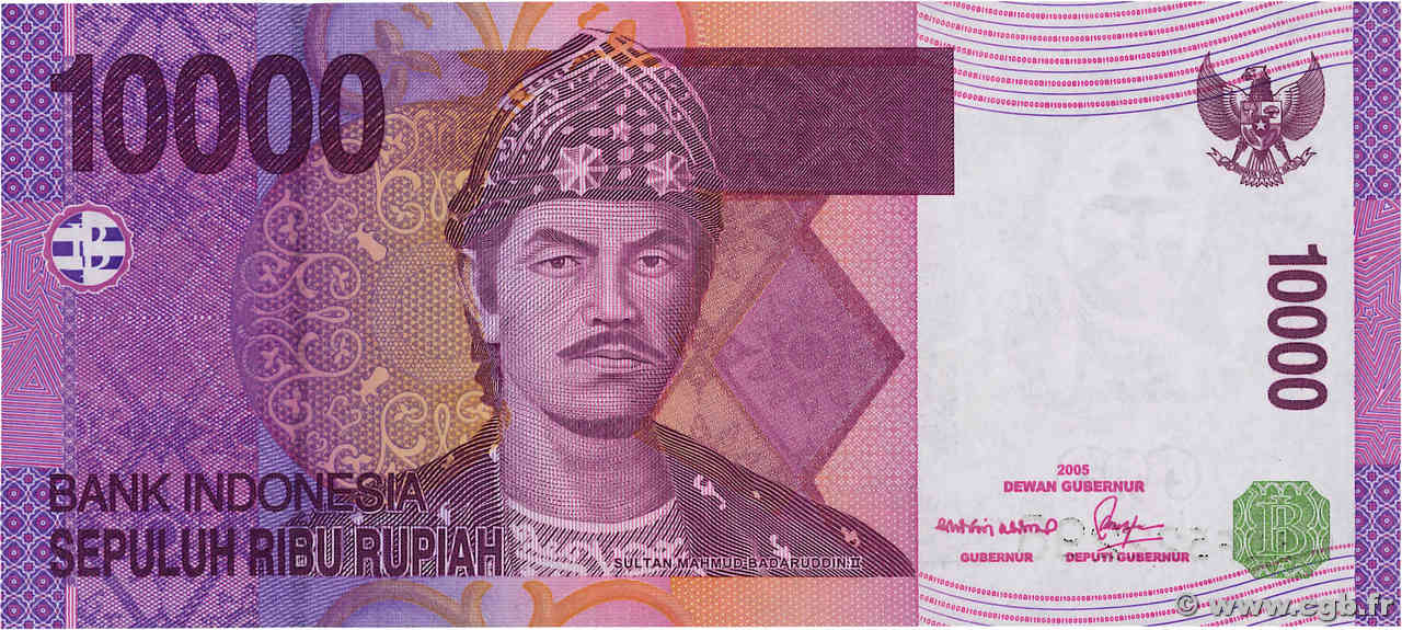 10000 Rupiah INDONÉSIE  2005 P.143a NEUF