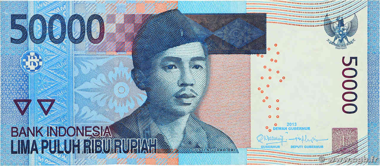 50000 Rupiah INDONÉSIE  2013 P.152d SUP