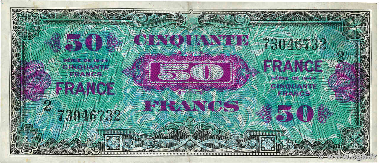 50 Francs FRANCE FRANCE  1945 VF.24.02 TTB+