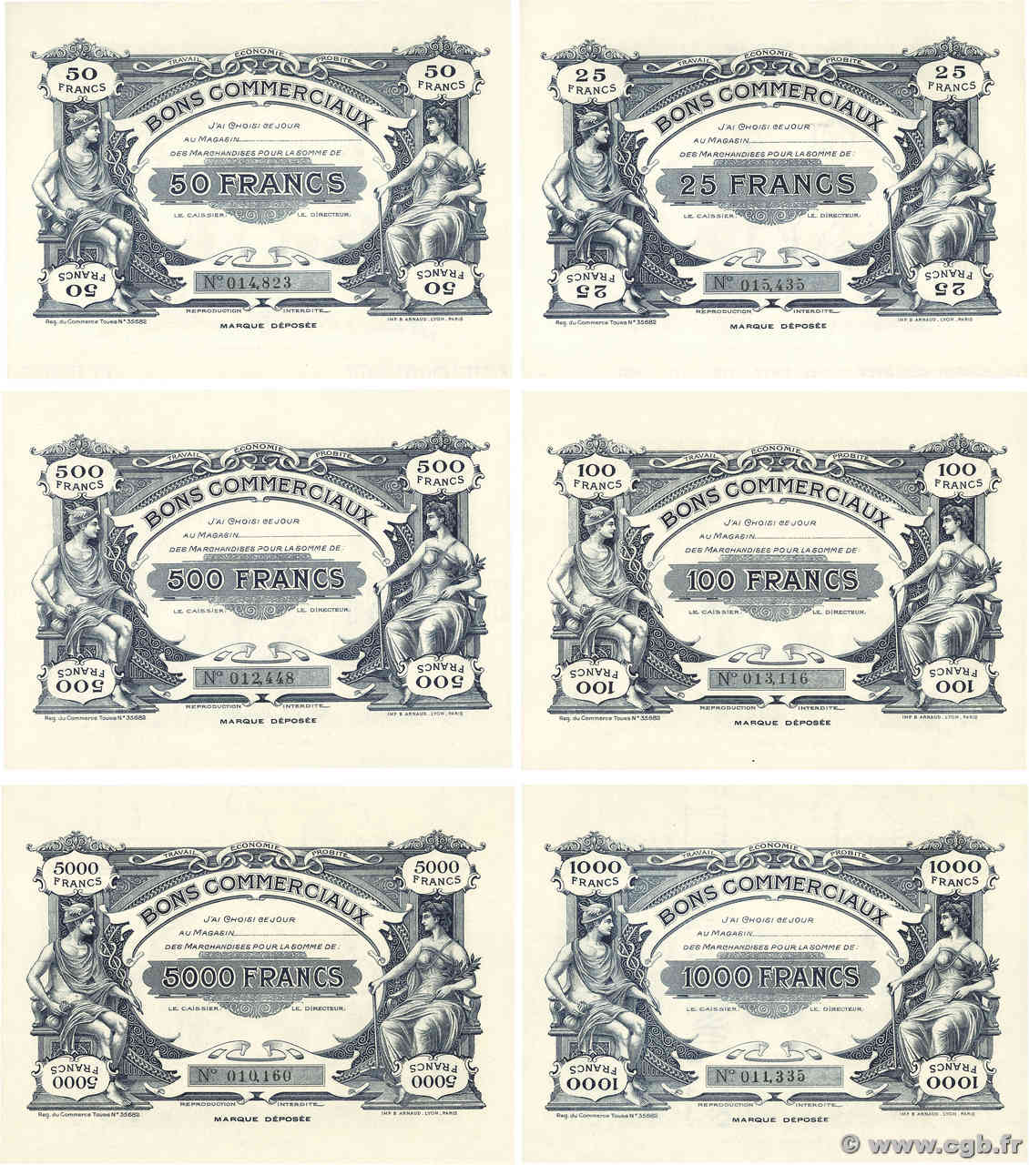 25 au 5000 Francs Lot FRANCE régionalisme et divers Tours 1930  pr.NEUF