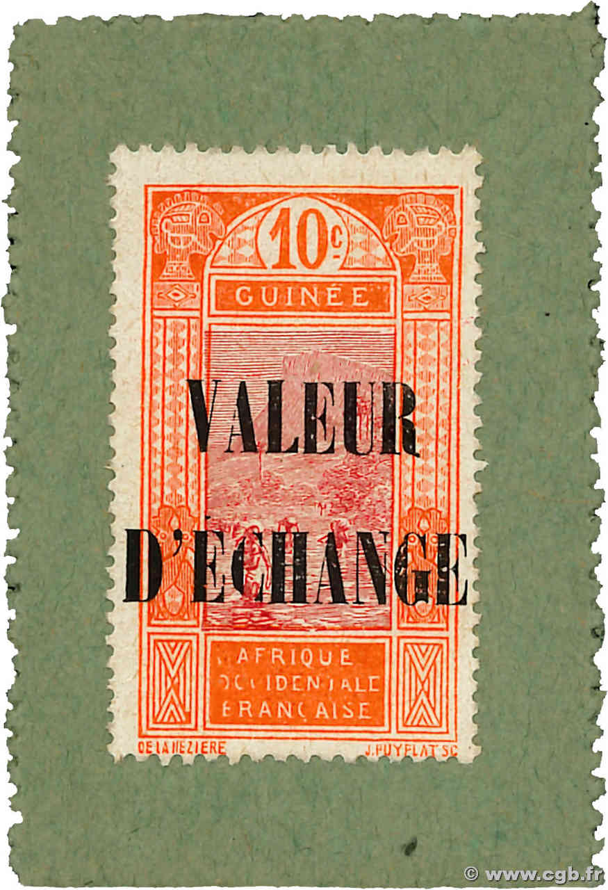 10 Centimes GUINÉE  1917 P.04 SPL