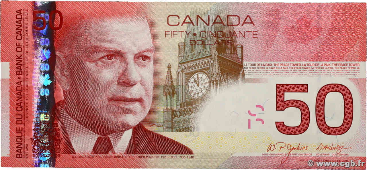 50 Dollars CANADA  2006 P.104b AU