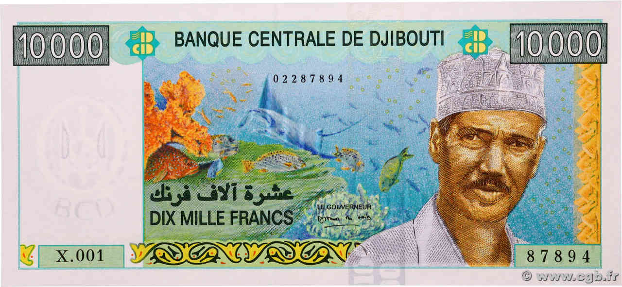 10000 Francs DSCHIBUTI   2009 P.45 ST