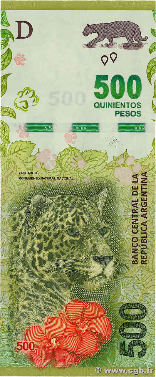 500 Pesos ARGENTINE  2015 P.365 NEUF