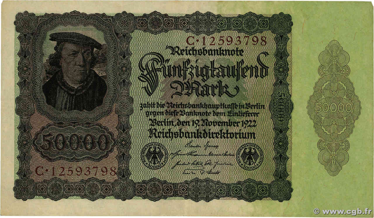 50000 Mark GERMANIA  1922 P.080 BB