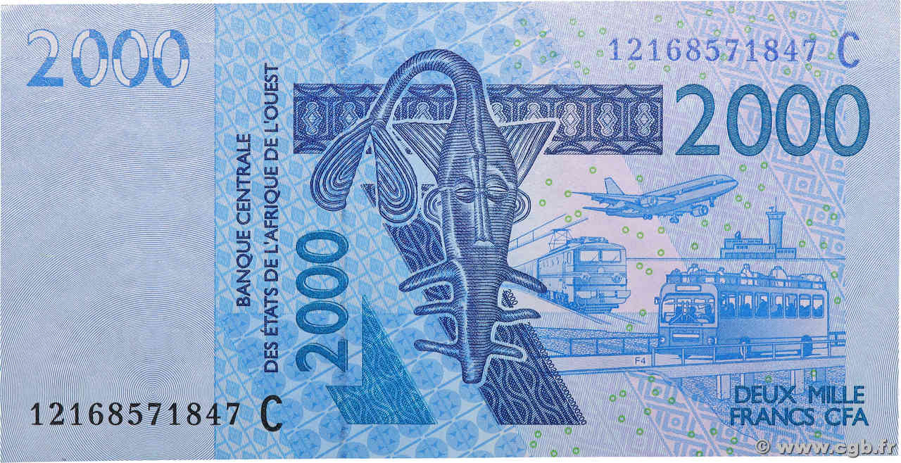 2000 Francs ÉTATS DE L AFRIQUE DE L OUEST  2012 P.316Ci pr.NEUF