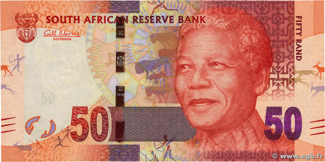 50 Rand SUDAFRICA  2012 P.135 FDC