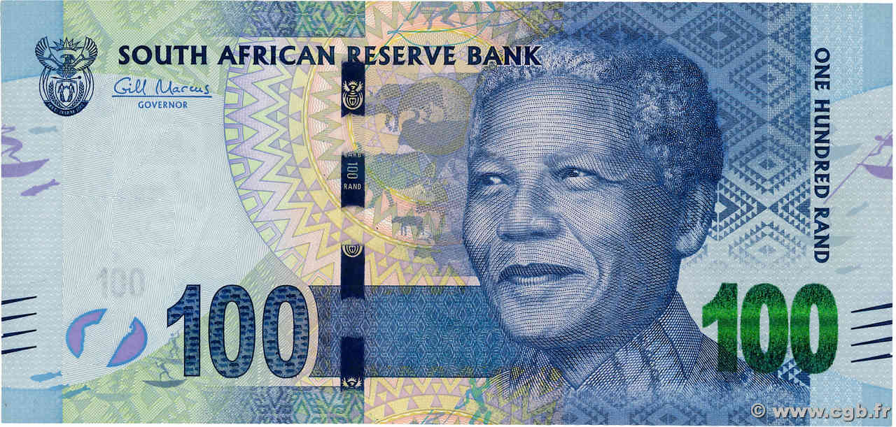 100 Rand SUDÁFRICA  2012 P.136 SC+