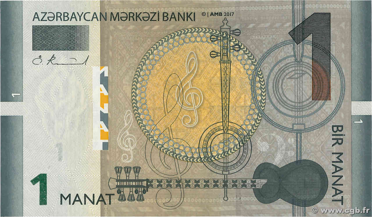 1 Manat AZERBAIDJAN  2017 P.31b NEUF