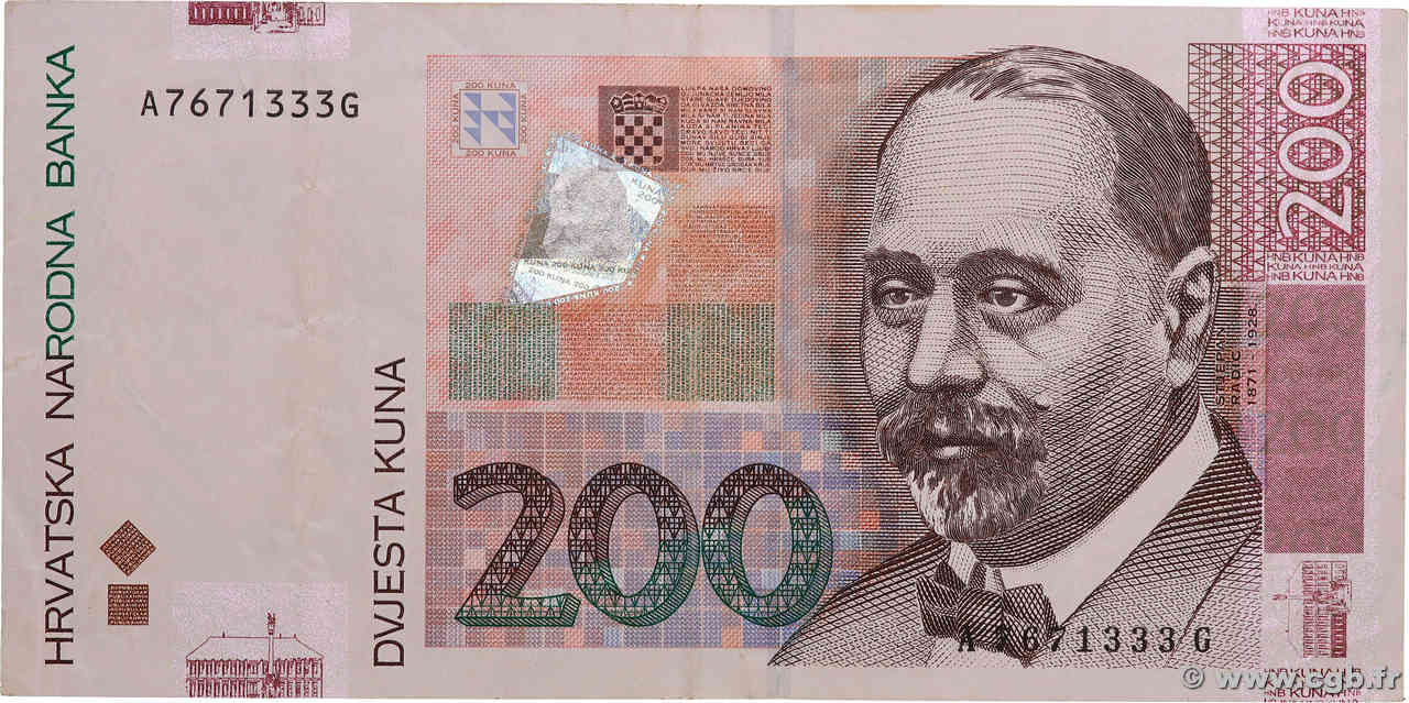 200 Kuna CROATIA  2002 P.42a VF