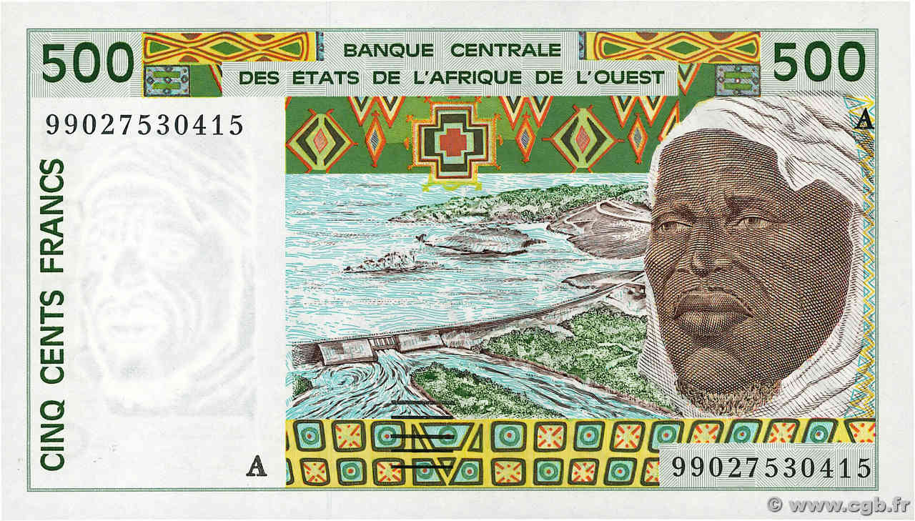 500 Francs ÉTATS DE L AFRIQUE DE L OUEST  1999 P.110Aj NEUF