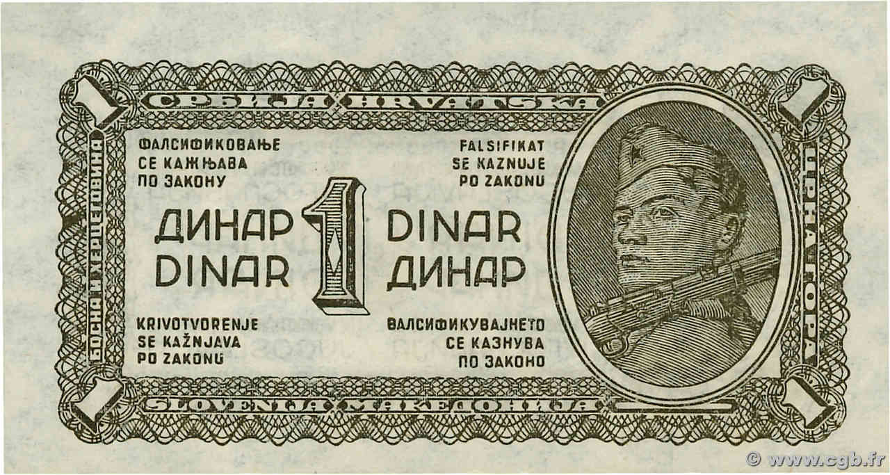 1 Dinar YOUGOSLAVIE  1944 P.048a pr.NEUF