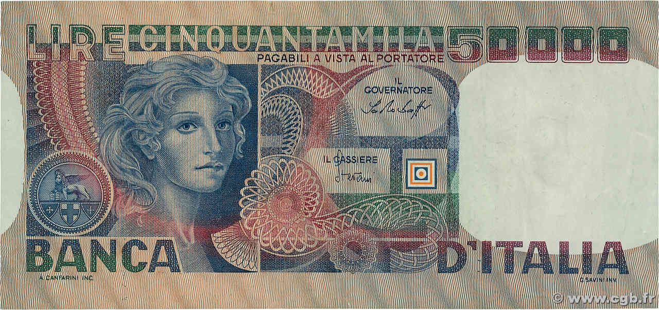 50000 Lire ITALIE  1978 P.107a TB+