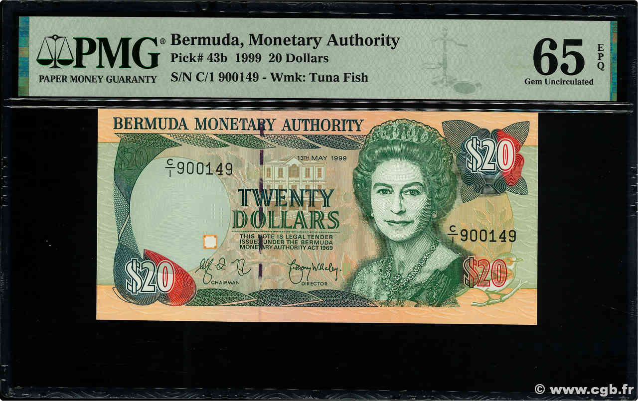 20 Dollars BERMUDA  1999 P.43b FDC