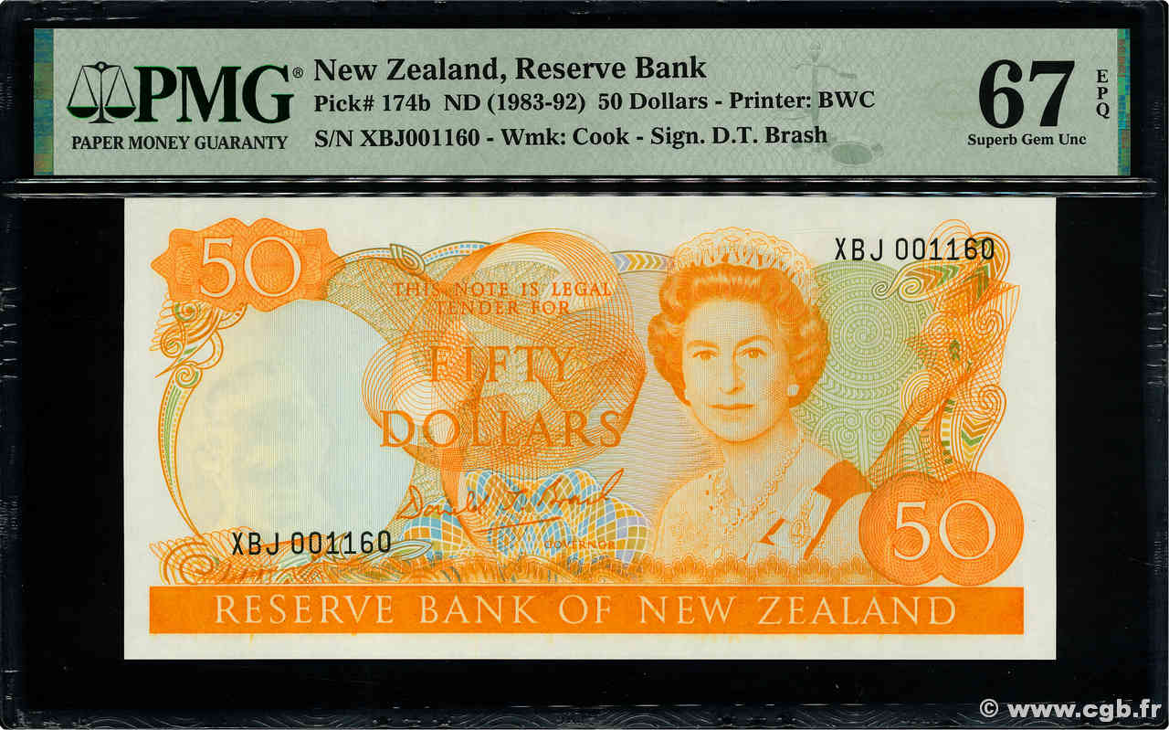 50 Dollars NOUVELLE-ZÉLANDE  1989 P.174b NEUF