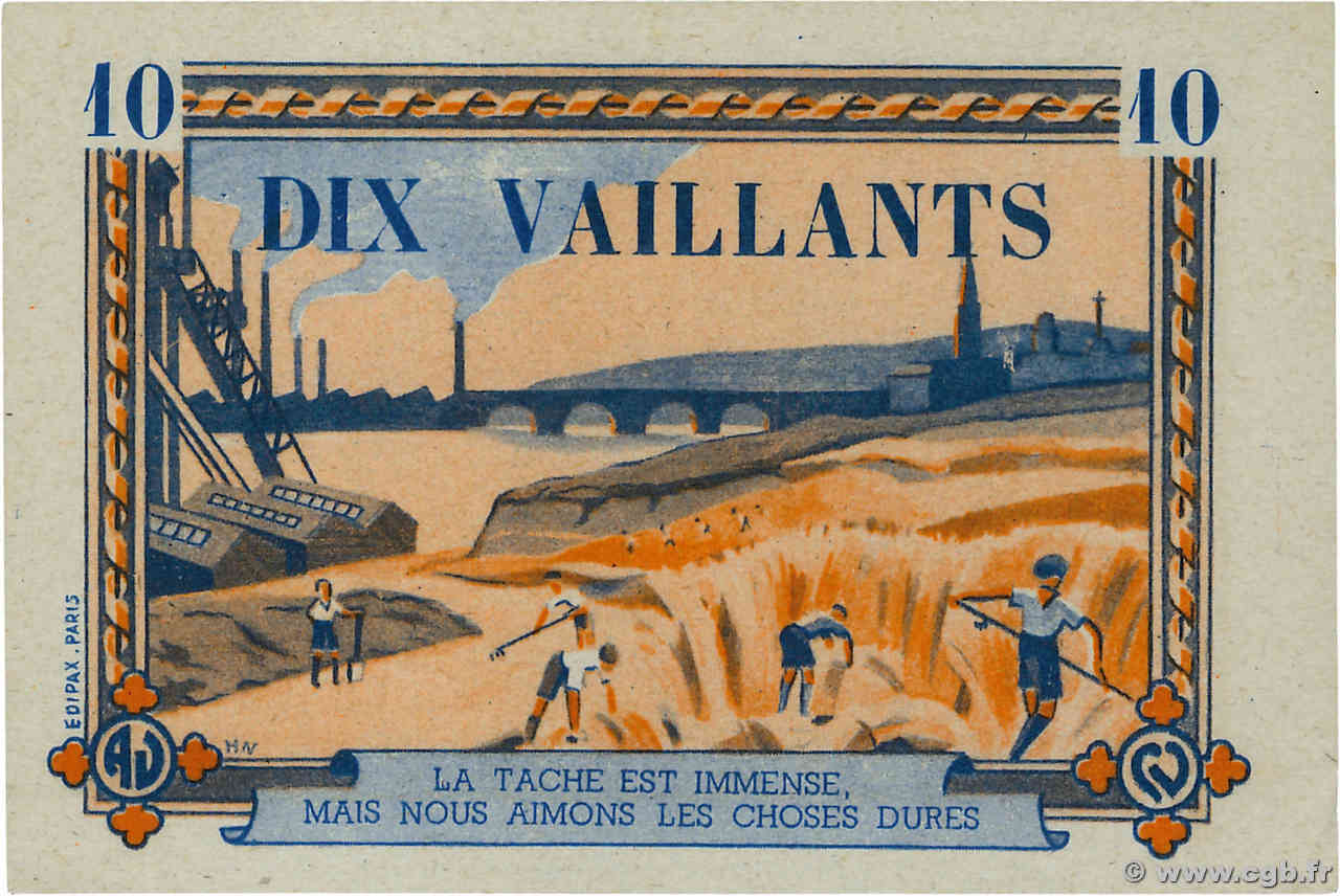 10 Vaillants FRANCE régionalisme et divers  1930  pr.NEUF
