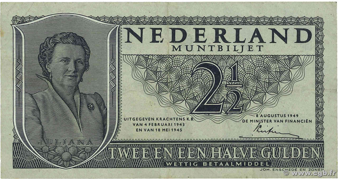 2,5 Gulden PAYS-BAS  1949 P.073 TB