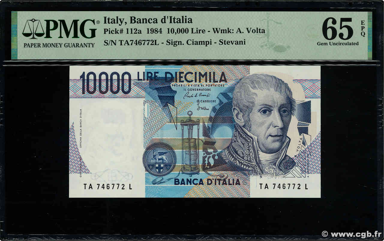 10000 Lire ITALIEN  1984 P.112a ST