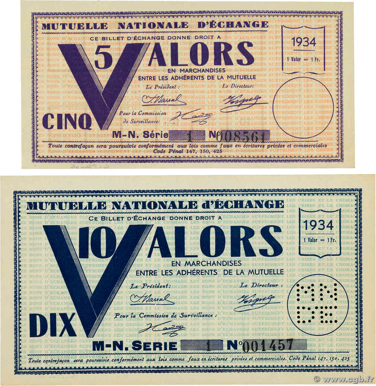 5 et 10 Valors Lot FRANCE Regionalismus und verschiedenen Nice 1934  ST