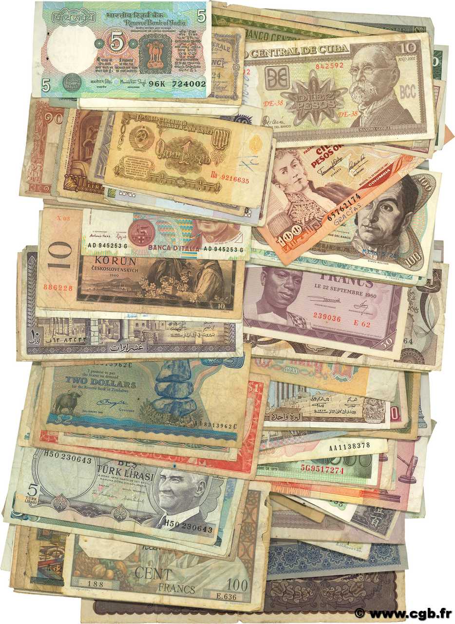 Lot de 100 billets Lot LOTS  1900 P.LOT TB