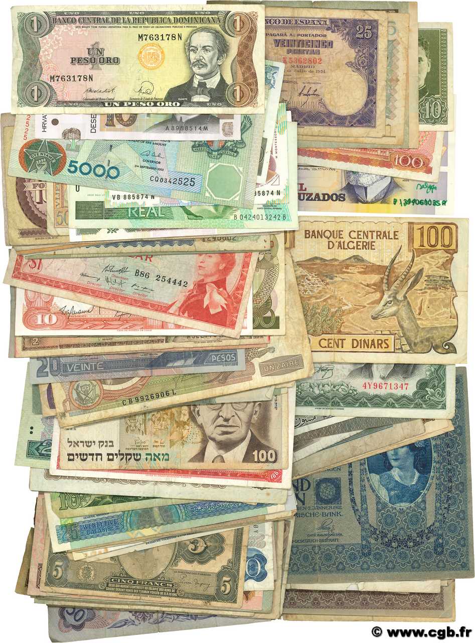 Lot de 100 billets Lot LOTS  1900 P.LOT TB