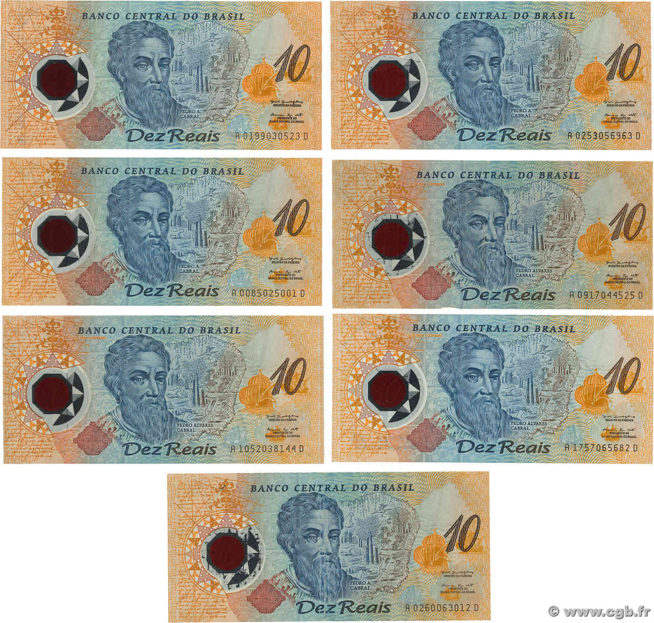 10 Reais Commémoratif BRASIL  2000 P.248 MBC